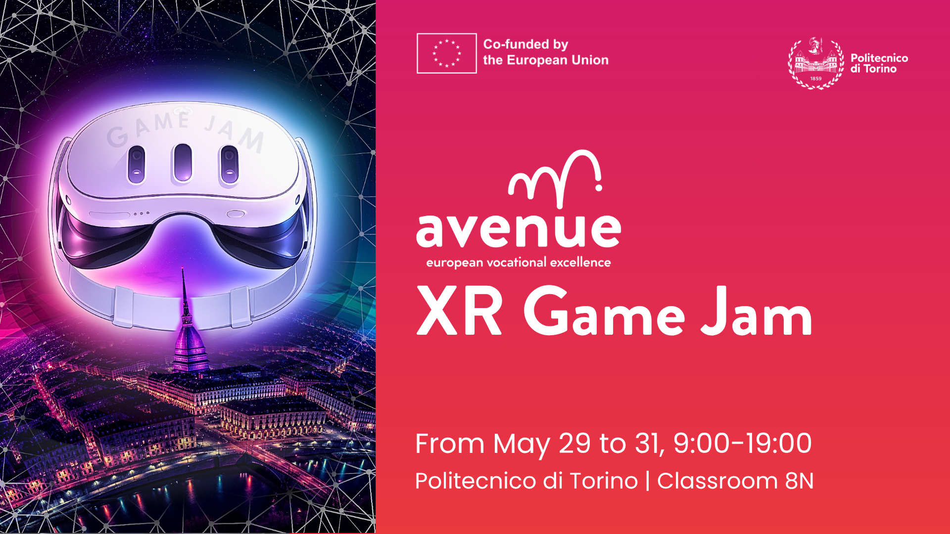 XR Game Jam: il Politecnico di Torino organizza l'incontro tra videogiochi e immersive media 