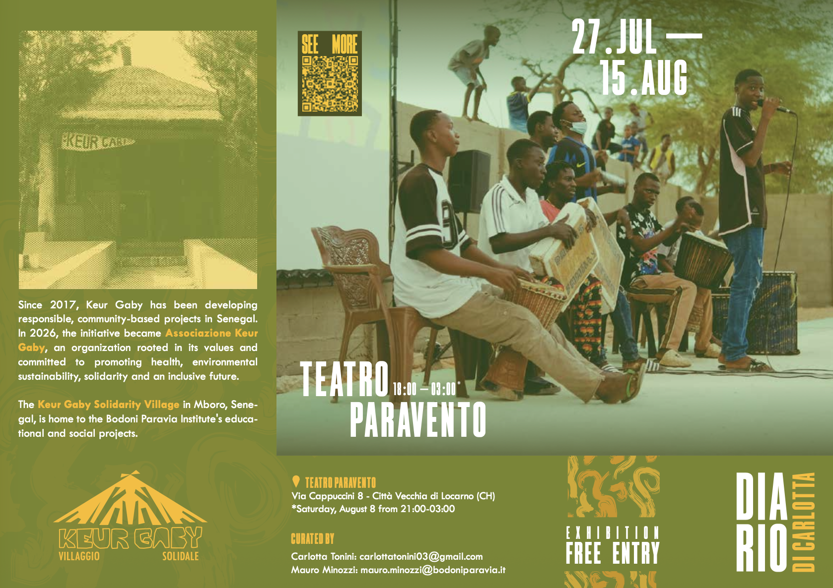 Istituto Bodoni Paravia al Festival del Cinema di Locarno con l’esposizione fotografica Il Diario di Carlotta