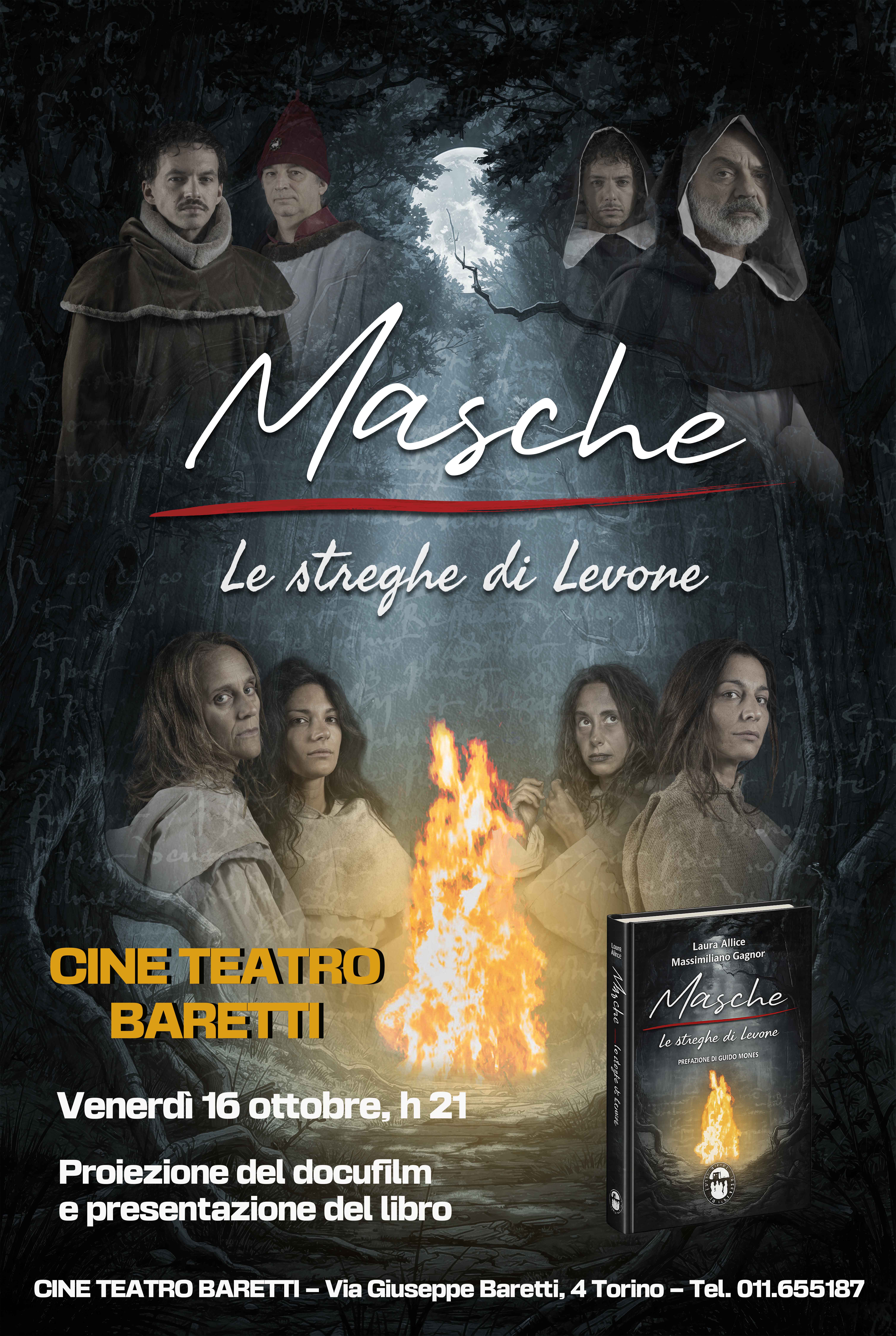 “Masche, le streghe di Levone”: proiezione speciale al CineTeatro Baretti di Torino
