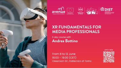 XR Fundamentals for Media Professionals: corso di formazione organizzato dal Politecnico di Torino