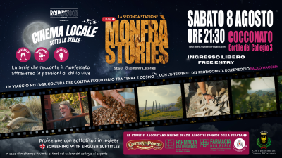 Monfrà Stories LIVE: l'8 agosto a Cocconato il secondo episodio della docuserie itinerante di Roundwood Studios