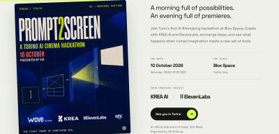 ’Prompt2Screen’: hackathon con 40 creator italiani ed europei a Torino