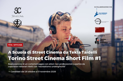 A Scuola di Street Cinema da Tekla Taidelli: aperte le candidature dal 26 ottobre al 9 novembre 2026